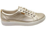ECCO Womens Soft 7 Comfortable Leather Casual Lace Up Sneakers Shoes