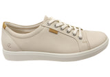 ECCO Womens Soft 7 Comfortable Leather Casual Lace Up Sneakers Shoes