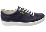 ECCO Womens Soft 7 Comfortable Leather Casual Lace Up Sneakers Shoes