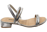 Dakota Koko Womens Brazilian Low Heel Sandals With Comfort Footbed