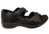 Revere Geneva Womens Comfortable Leather Wide Width Sandals