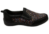 CC Resorts Tavian Womens Comfortable Wide Fit Leather Slip On Shoes