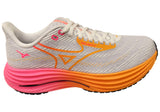 Mizuno Womens Wave Rider 29 Hanabi Comfortable Running Shoes White