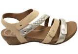 Scholl Orthaheel Josie Womens Comfortable Supportive Wedge Sandals