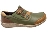 Orizonte Mosley Womens European Leather Slip On Comfortable Shoes