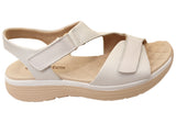 Comfortflex Darla Womens Leather Sandals With Comfortable Footbed