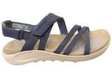 Merrell Womens Harbor Backstrap Comfortable Leather Sandals