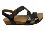 Comfortiva Garner Womens Comfort Footbed Wide Fit Leather Sandals