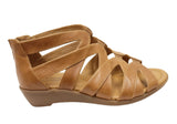 Comfortiva Eternia Womens Comfort Footbed Wide Fit Leather Sandals