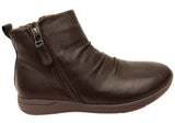 Scholl Orthaheel Nina II Womens Comfort Supportive Leather Ankle Boots