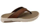 Pegada Lachlan Mens Comfortable Leather Thongs Sandals Made In Brazil