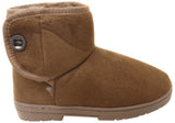 Scholl Orthaheel Fluffy II Womens Comfort Supportive Slippers Boots