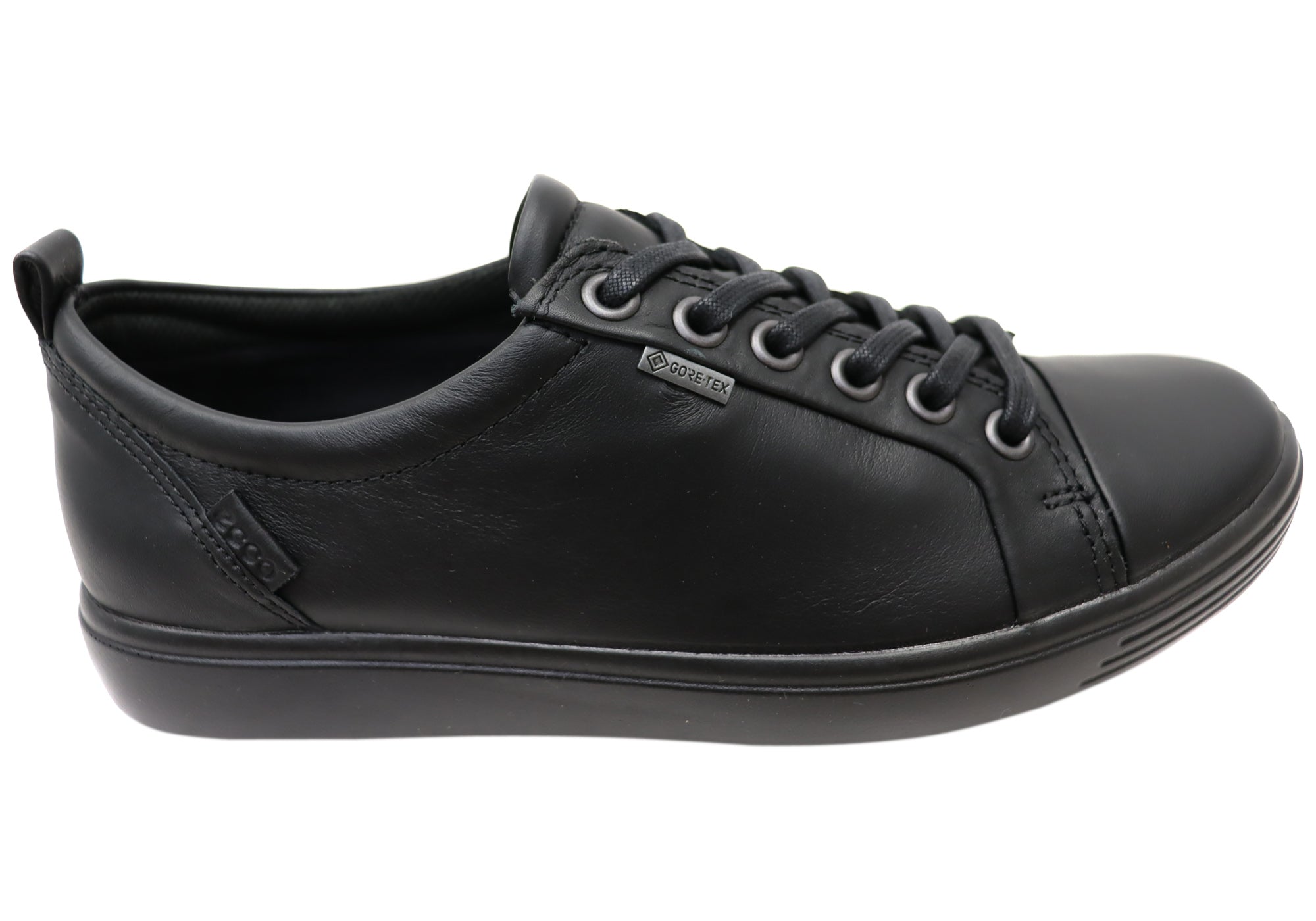 ECCO Womens Soft GTX Tie Comfortable Leather Lace Up Shoes