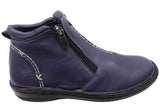 Orizonte Luna Womens European Comfort Leather Ankle Boots