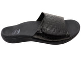 Scholl Orthaheel Samos II Womens Comfortable Supportive Slides Sandals