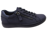 ECCO Soft 7 Womens Comfortable Stylish Lace Up Leather Sneakers