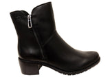 Caprice Danielar Womens Wide Fit Comfortable Leather Ankle Boots