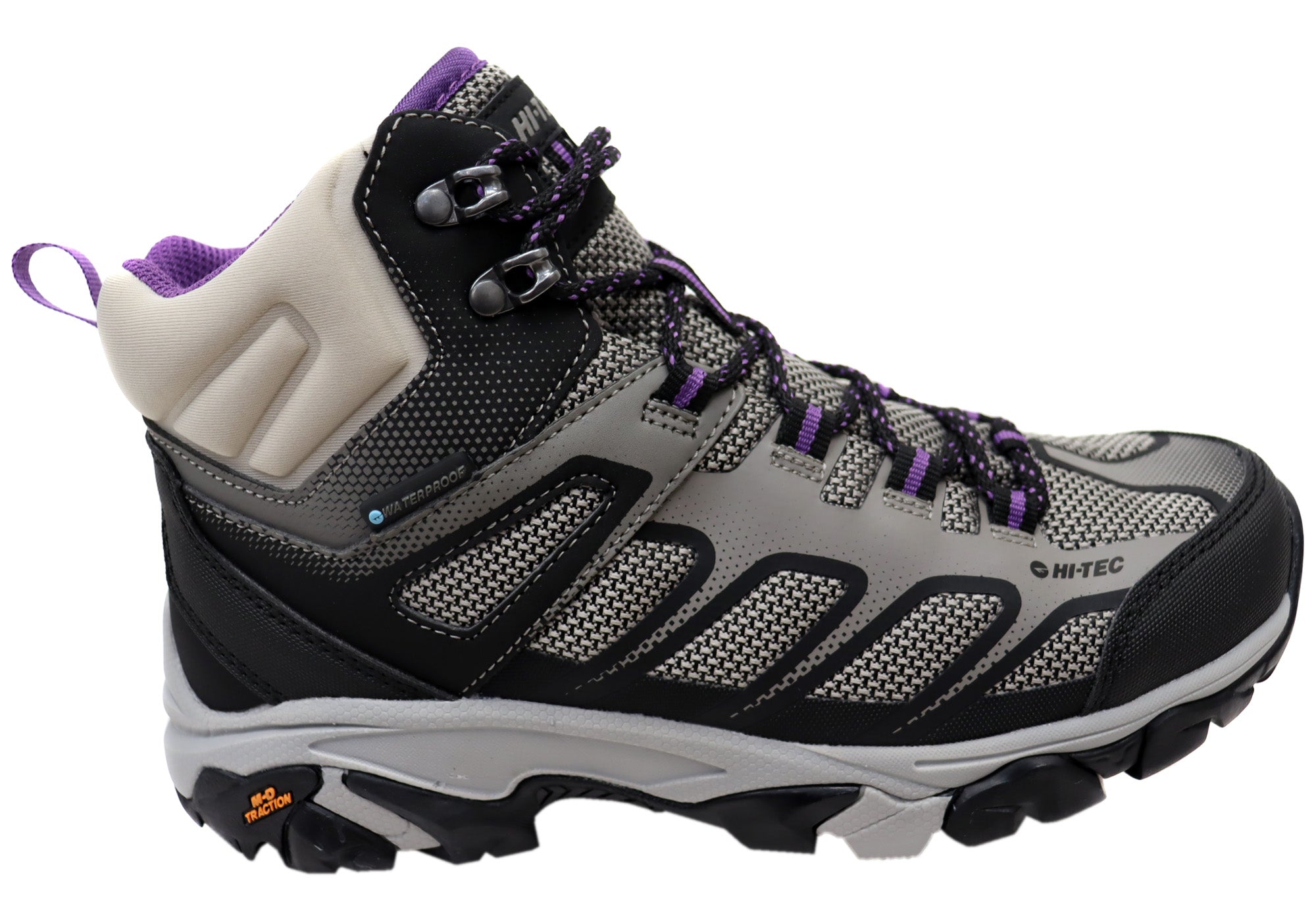 Hi Tec Womens Ravus Mid Waterproof Comfortable Hiking Boots