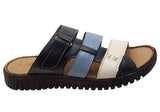 Orizonte Willowflex Womens Comfortable European Leather Slides Sandals