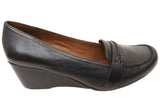 Zensu Veronica Womens Comfortable Leather Wedge Shoes