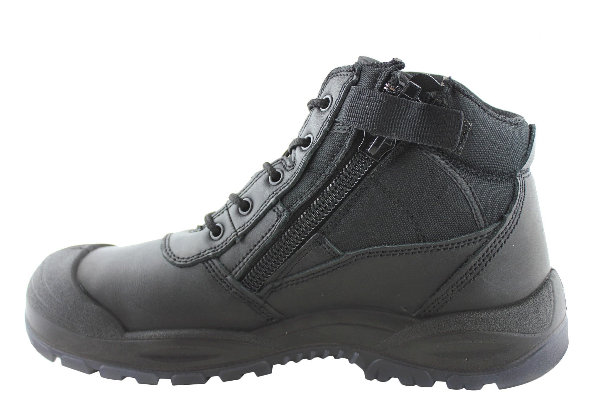 Hard Yakka Mens Utility Steel Toe Safety Side Zip Boots