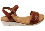 Lola Canales Erin Womens Comfortable Leather Sandals Made In Spain