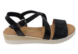 Lola Canales Cambridge Womens Comfort Leather Sandals Made In Spain
