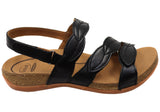 Scholl Orthaheel Able Womens Leather Comfortable Supportive Sandals
