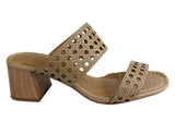 Orcade Skyler Womens Comfortable Brazilian Leather Mid Heel Sandals
