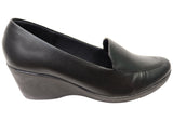 Usaflex Tosha Womens Brazilian Comfortable Leather Wedge Shoes