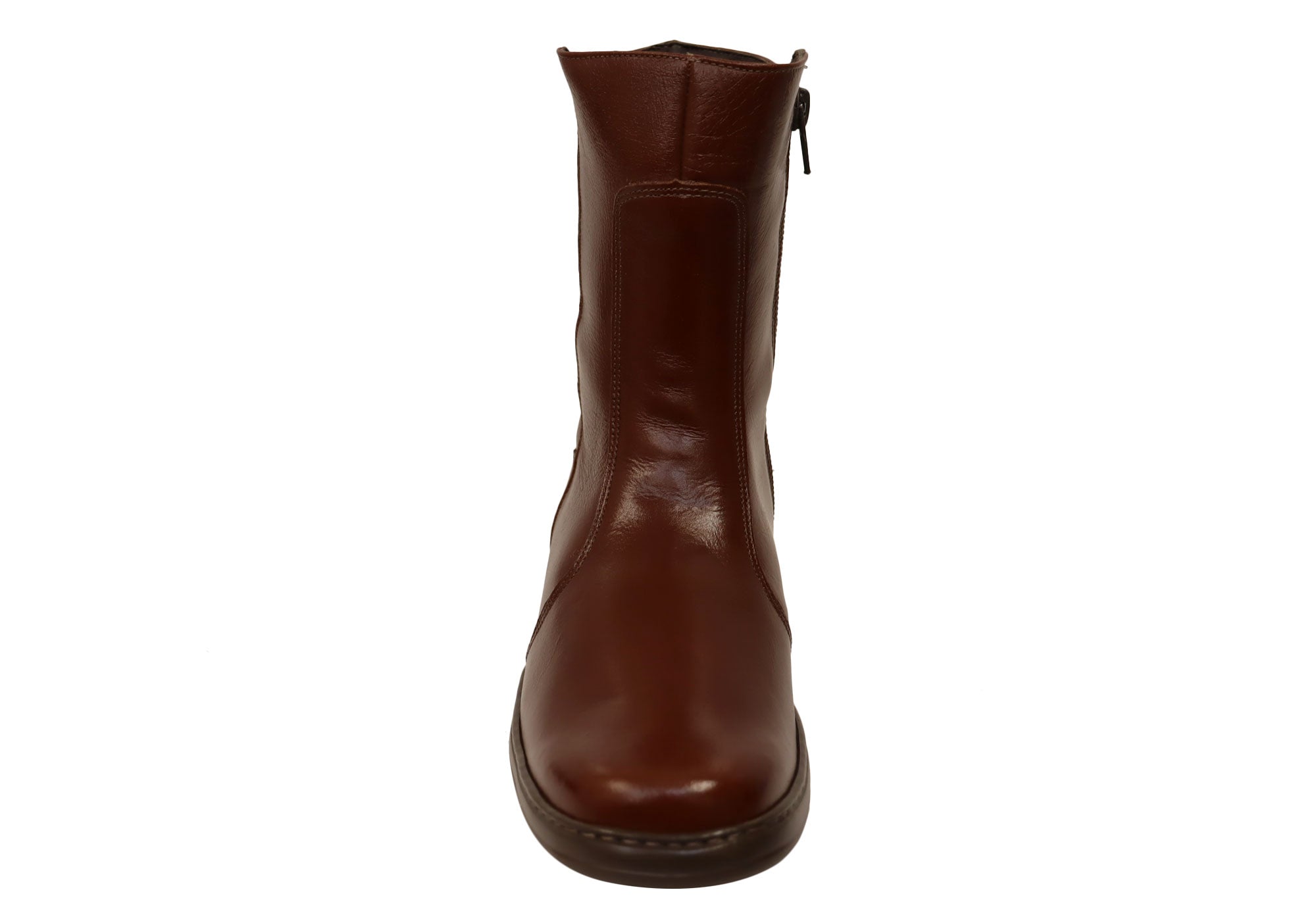 Mironneli Lorrie Womens Comfortable Brazilian Leather Mid Calf Boots
