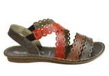 Andacco Cairns Womens Comfortable Flat Leather Sandals Made In Brazil