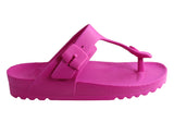 Scholl Bioprint Womens Comfortable Bahia Flip Flops Sandals