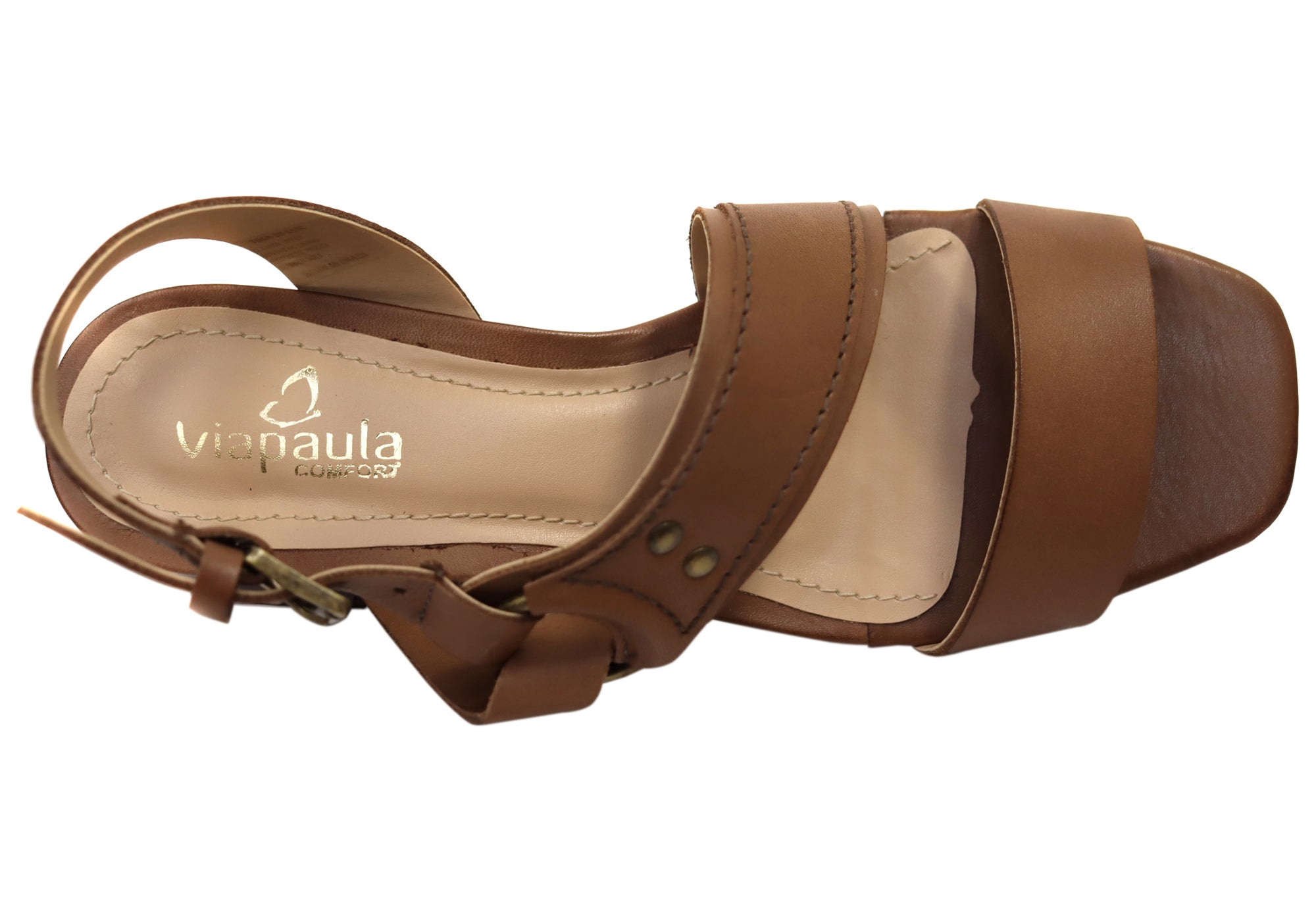 Via Paula Tina Womens Comfortable Brazilian Leather Sandals