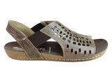 Andacco Sunny Womens Comfortable Leather Flat Sandals Made In Brazil