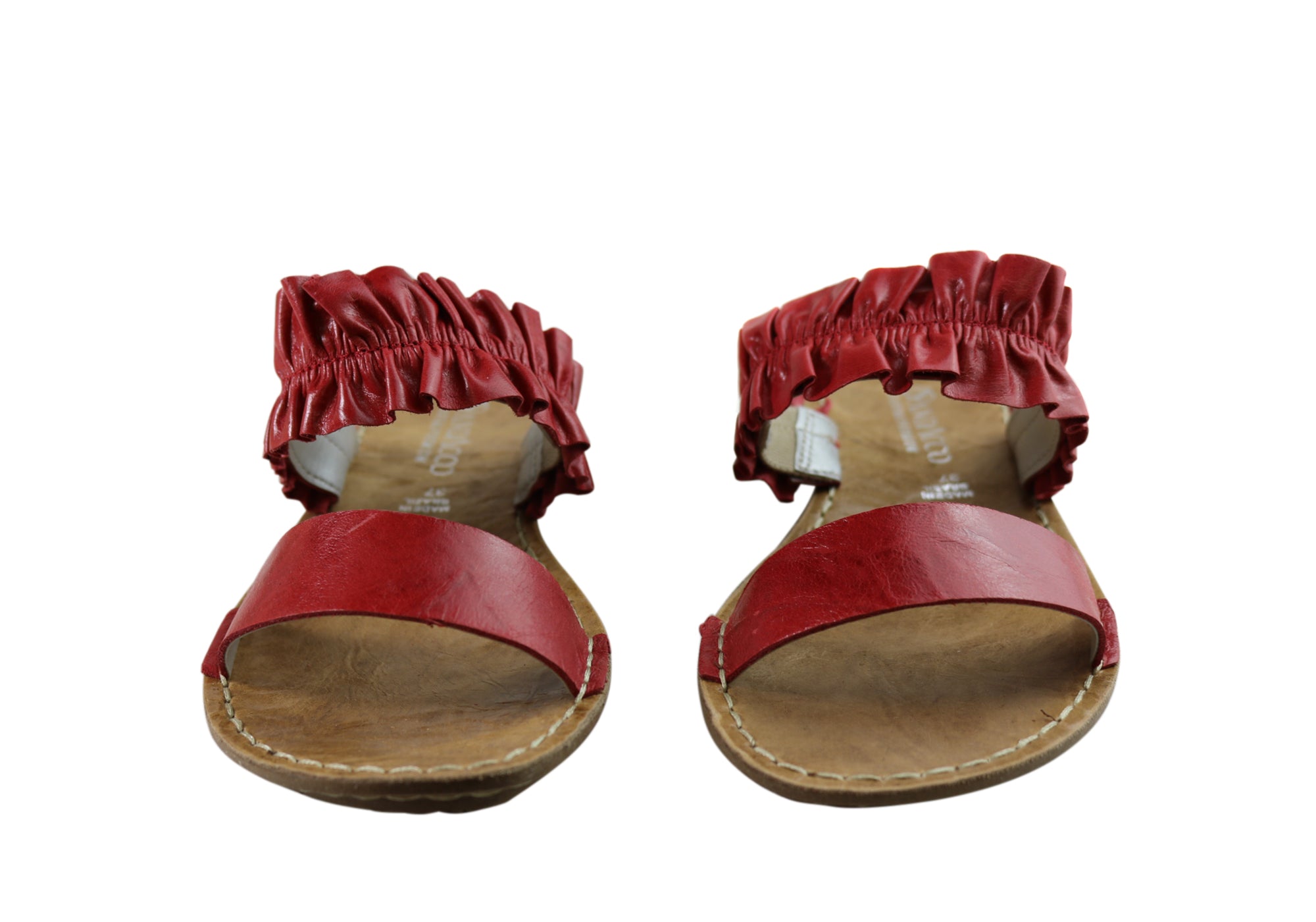 Andacco Haze Womens Brazilian Comfortable Leather Slides Sandals