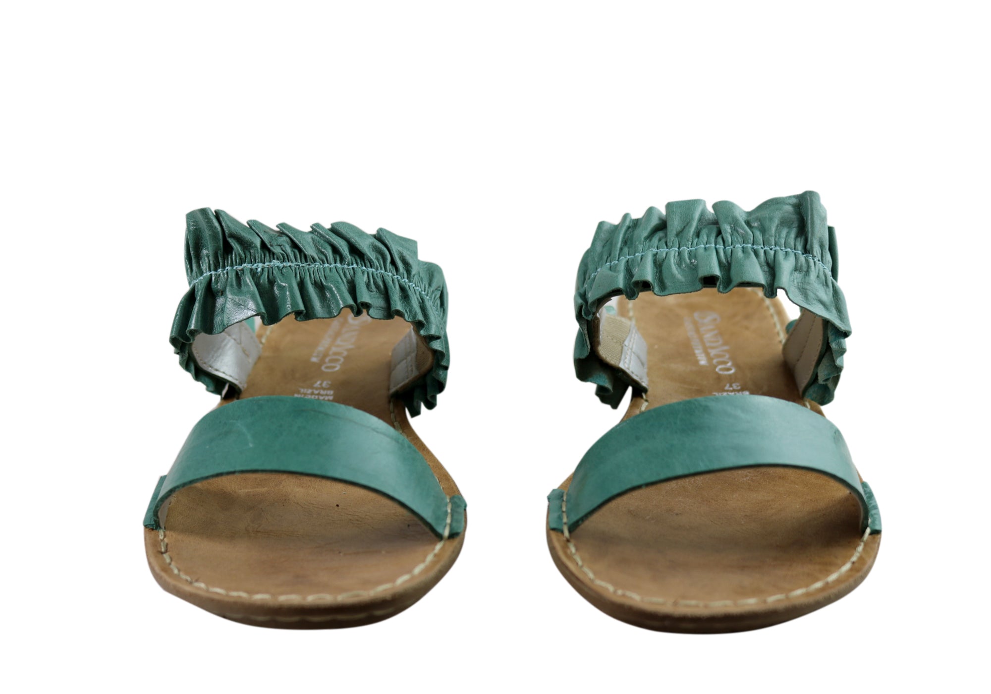 Andacco Haze Womens Brazilian Comfortable Leather Slides Sandals