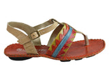 Andacco Kamby Womens Comfortable Leather Flat Sandals Made In Brazil
