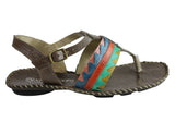 Andacco Kamby Womens Comfortable Leather Flat Sandals Made In Brazil