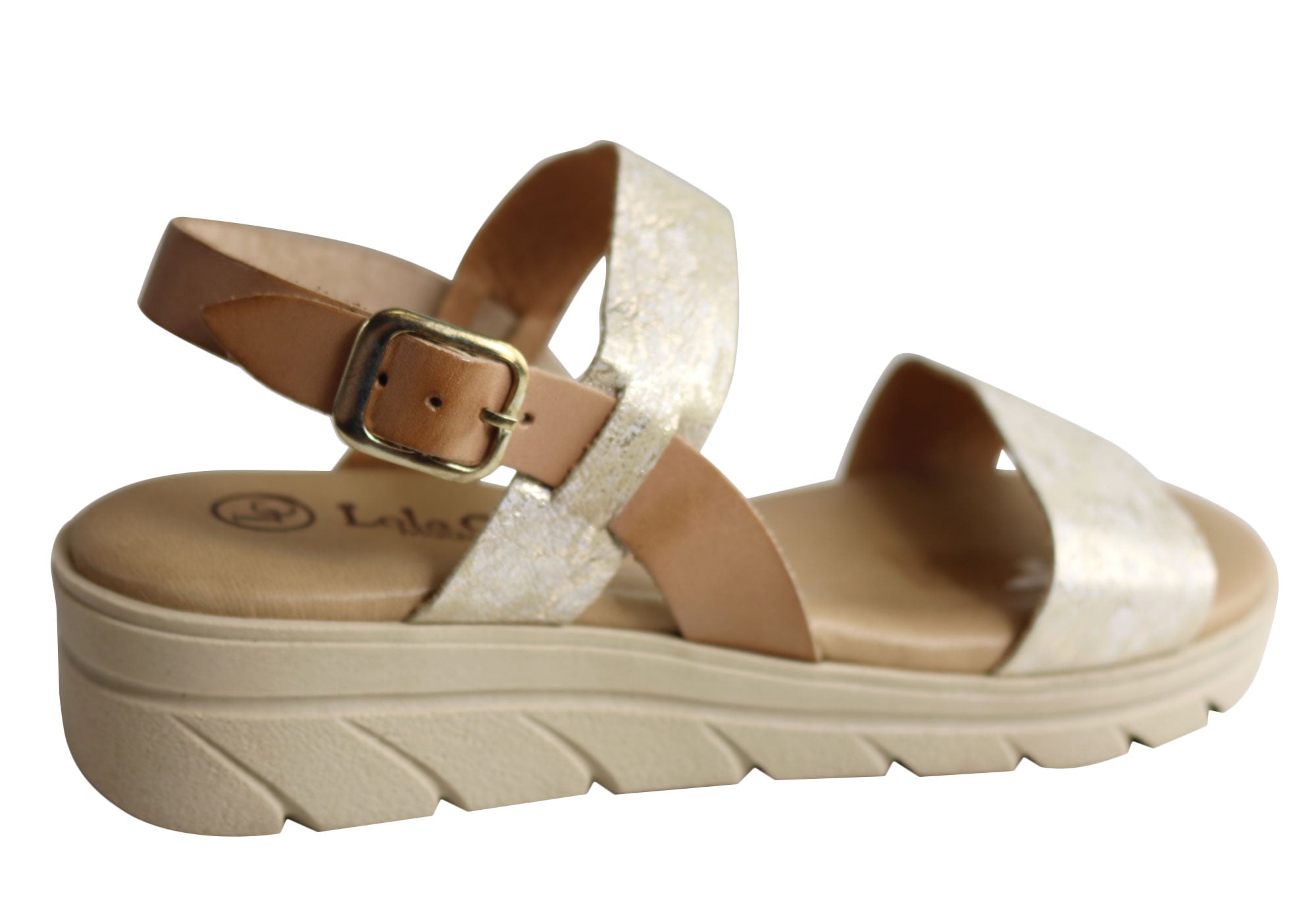 Lola Canales Anna Womens Comfortable Leather Sandals Made In Spain