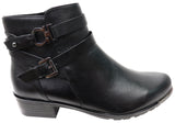 Caprice Nadine Womens Wide Fit Comfortable Leather Ankle Boots