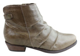 Andacco Avenue Womens Leather Comfortable Ankle Boots Made In Brazil