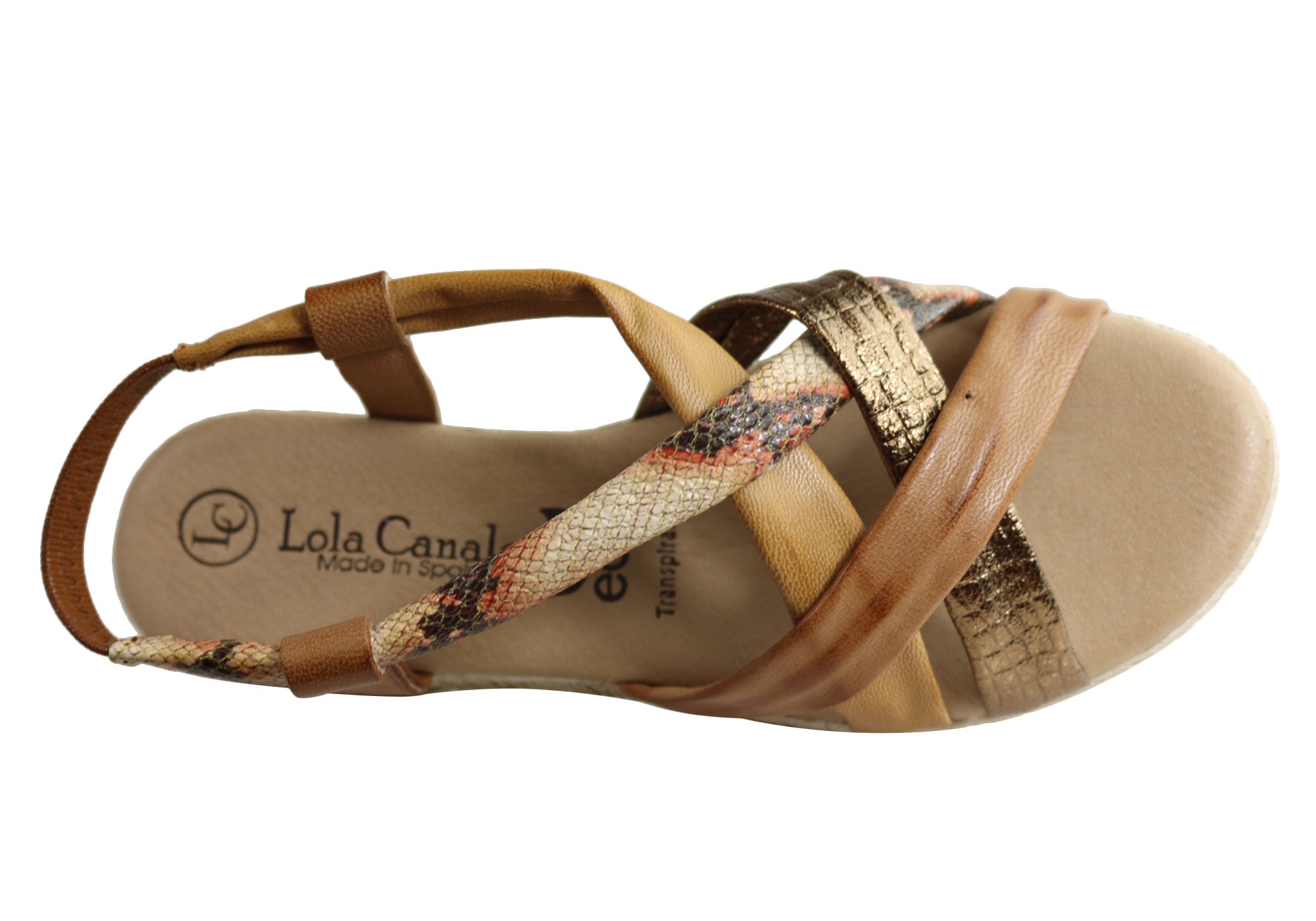 Lola Canales Yasmine Womens Comfortable Leather Sandals Made In Spain