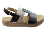 Pegada Hume Womens Comfortable Leather Sandals Made In Brazil