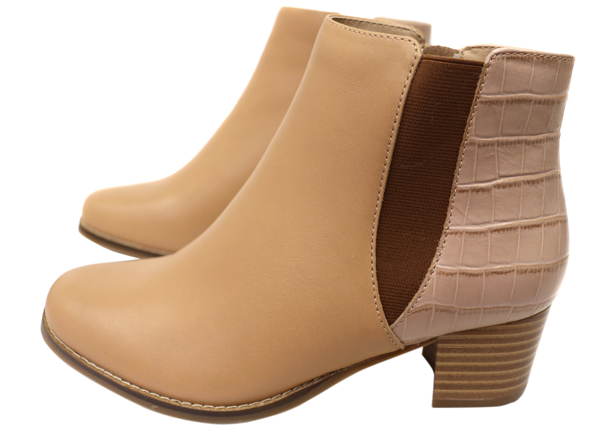 Scholl Orthaheel Heaven Womens Comfortable Leather Ankle Boots