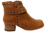 J Gean Bettie Womens Comfortable Leather Ankle Boots Made In Brazil