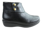 Comfortshoeco Tess Womens Leather Comfort Ankle Boots Made In Brazil