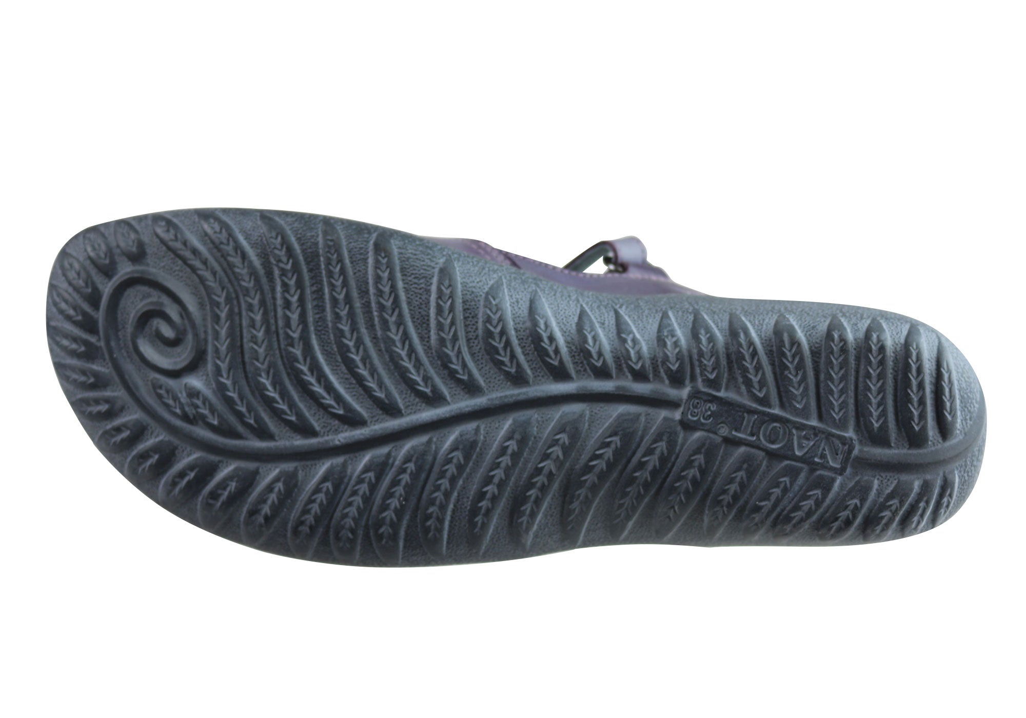 Naot Arataki Womens Closed Toe Orthotic Friendly Leather Flat Sandals