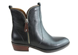 Orizonte Aurora Womens European Comfort Low Heel Leather Ankle Boots