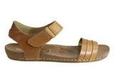 Andacco Canni Womens Comfortable Flat Leather Sandals Made In Brazil